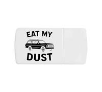 Azeeda 'Eat My Dust Retro Station Wagon' Pill Box with Tablet Splitter (PI00037557)