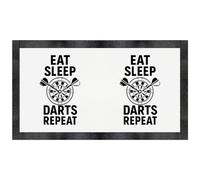 Azeeda 'Eat Sleep Darts Repeat' Pet Feeding Mat (PM00030389)