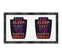 Azeeda 'Eat Sleep Darts Repeat' Pet Feeding Mat (PM00030390)