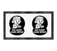 Azeeda 'Eat. Sleep. Game. Repeat.' Pet Feeding Mat (PM00030112)