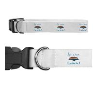 Azeeda 'Eat The Pie!' Dog Collar - White, S (PR00087149)
