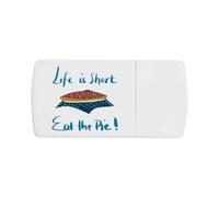 Azeeda 'Eat The Pie!' Pill Box with Splitter (PI00045889)