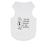 Azeeda 'Eat the Schedule' Pet Dog/Cat T-Shirt, L (PT00154955)
