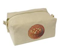 Azeeda 'Egg Basket' Canvas Wash Bag/Makeup Case (CS00047620)
