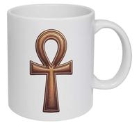 Azeeda 'Egyptian Ankh Symbol' Ceramic Mug - 320ml (11oz) (MG00110843)