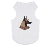 Azeeda 'Egyptian God Anubis' Pet T-Shirt - White, S (PT00189585)
