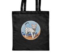 Azeeda 'Egyptian Mau Cat' Classic Black Tote Shopper Bag (ZB00023880)
