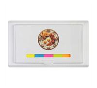 Azeeda 'Elegant English Breakfast' Sticky Note Ruler Pad (ST00045898)
