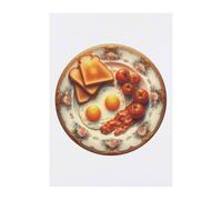 Azeeda 'Elegant English Breakfast' Temporary Tattoo - Water Resistant, Skin-Safe, Non-Toxic Transfer (TO00099751)
