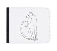 Azeeda 'Elegant Sitting Siamese Cat' Wallet (WL00030955)