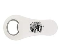 Azeeda 'Elephant' Magnetic Bottle Opener (BO00022013) | Fridge Magnet / Flat Bar Tool for Beer, Soft Drinks and Home Bars