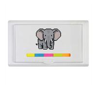 Azeeda 'Elephant Pixel Art' Sticky Note Ruler Pad (ST00044341)