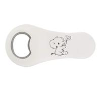 Azeeda 'Elephant with Heart Leaf' Magnetic Bottle Opener (BO00108238)