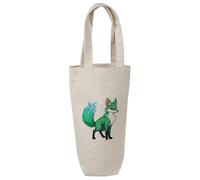 Azeeda 'Emerald Fox' Cotton Wine Bottle Gift/Travel Bag (BL00048839)
