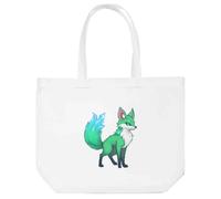 Azeeda 'Emerald Fox' Shopping Tote Bag - White (BG00090462)