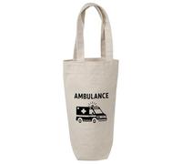 Azeeda 'Emergency Service Ambulance' Cotton Wine Bottle Gift/Travel Bag (BL00043889)