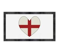 Azeeda 'England Flag Heart' Pet Feeding Mat (PM00040126)