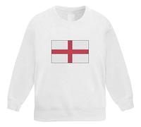 Azeeda 'England Flag' Kid's Sweatshirt/Jumper (7-8 Years) (KW00047283) White