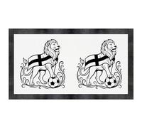 Azeeda 'England Flag Lioness' Pet Feeding Mat (PM00039685)