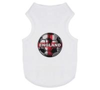 Azeeda 'England Flag Soccer Ball' Pet Dog/Cat T-Shirt, XS (PT00157828)