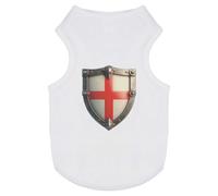 Azeeda 'England Flag Within Shield' Pet Dog/Cat T-Shirt, XS (PT00165984)