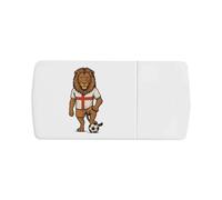 Azeeda 'England Football Lion' Pill Box with Tablet Splitter (PI00037490)