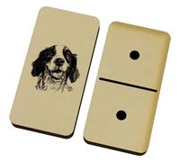 Azeeda 'English Springer Spaniel Portrait' Domino Set & Box (DM00055769)