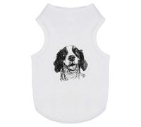 Azeeda 'English Springer Spaniel Portrait' Pet Dog/Cat T-Shirt, M (PT00181398)