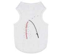 Azeeda 'Enjoy The Fishing ' Pet Dog/Cat T-Shirt, S (PT00143369)