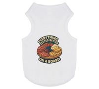 Azeeda 'Everything Tastes Better On A Board' Pet Dog/Cat T-Shirt, L (PT00155323)
