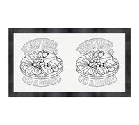 Azeeda 'Everything Tastes Better On A Board' Pet Feeding Mat (PM00030125)