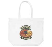 Azeeda 'Everything Tastes Better On A Board' Tote Shopping Bag For Life (BG00083708)