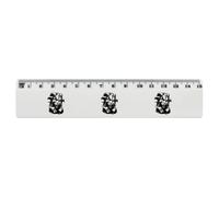 Azeeda 'Evil Grunge Goat' 15cm (6 Inch) White Plastic Ruler (RL00111453)