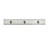 Azeeda 'Evil Grunge Goat' 30cm (12 Inch) White Plastic Ruler (RL00111454)
