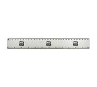 Azeeda 'Evil Halloween Pumpkin' 30cm (12 Inch) White Plastic Ruler (RL00116532)