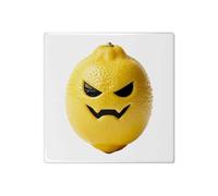 Azeeda 'Evil Lemon' 108mm Square Ceramic Tile (TD00043497)