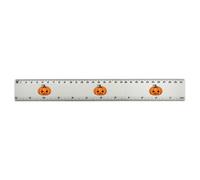 Azeeda 'Evil Pumpkin' 30cm (12 Inch) White Plastic Ruler (RL00114200)