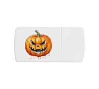 Azeeda 'Evil Pumpkin' Pill Box with Tablet Splitter (PI00044317)