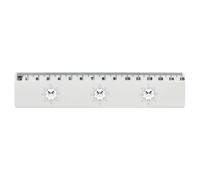 Azeeda 'Evil Snowflake' 15cm (6 Inch) White Plastic Ruler (RL00114161)