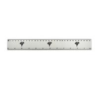 Azeeda 'Evil Tornado' 30cm (12 Inch) White Plastic Ruler (RL00114118)