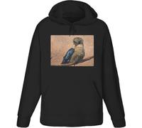 Azeeda Extra Extra Large 'Colorful Kookaburra on a Branch - Exotic Bird' Adult Hoodie/Hooded Sweater/Jumper (Black) (HO00363803)