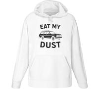 Azeeda Extra Extra Large 'Eat My Dust Retro Station Wagon' Adult Hoodie/Hooded Sweater (White) (HO00359138)
