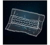 Azeeda Extra Large 720mm 'Chewing Gum' Clear Static Window Cling Sticker/Decal (White) (WC00141986)