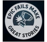 Azeeda Extra Large 720mm 'Epic Fails Make Great Stories' Clear Static Window Cling Sticker/Decal (White) (WC00158999)