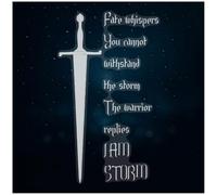 Azeeda Extra Large 720mm 'Fate Whispers' Clear Static Window Cling Sticker/Decal (White) (WC00156504)