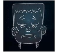 Azeeda Extra Large 720mm 'Frankenstein's Monster' Clear Static Window Cling Sticker/Decal (White) (WC00150710)