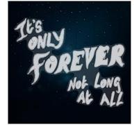 Azeeda Extra Large 720mm 'It's Only Forever Text' Clear Static Window Cling Sticker/Decal (White) (WC00142734)