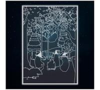 Azeeda Extra Large 720mm 'The Coven' Clear Static Window Cling Sticker/Decal (White) (WC00158209)