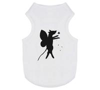 Azeeda 'Fairy Mouse With A Flower ' Pet Dog/Cat T-Shirt, M (PT00152334)