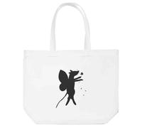 Azeeda 'Fairy Mouse With A Flower ' Tote Shopping Bag For Life (BG00083023)